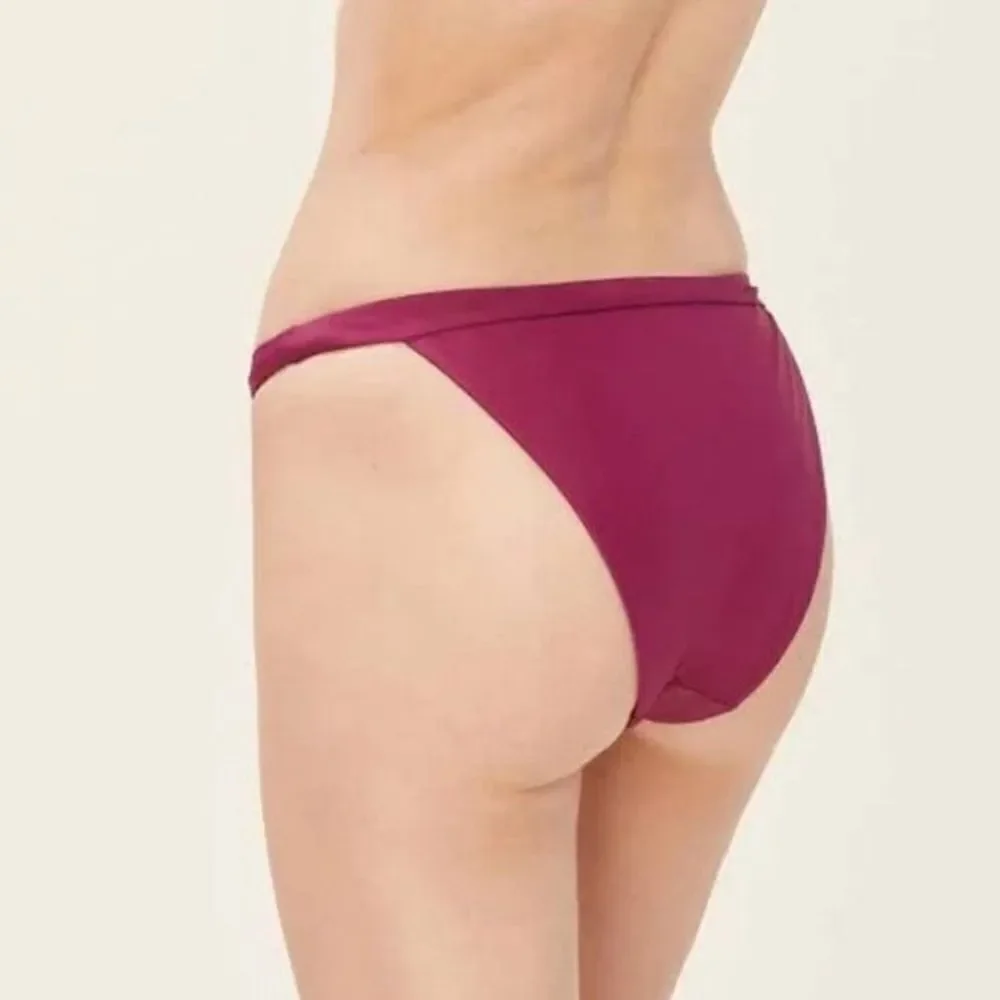 Andie Plum Purple Caicos Wide Band Cheeky Bikini Bottom Sz XL NWT